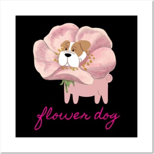 Flower Dog Posters and Art